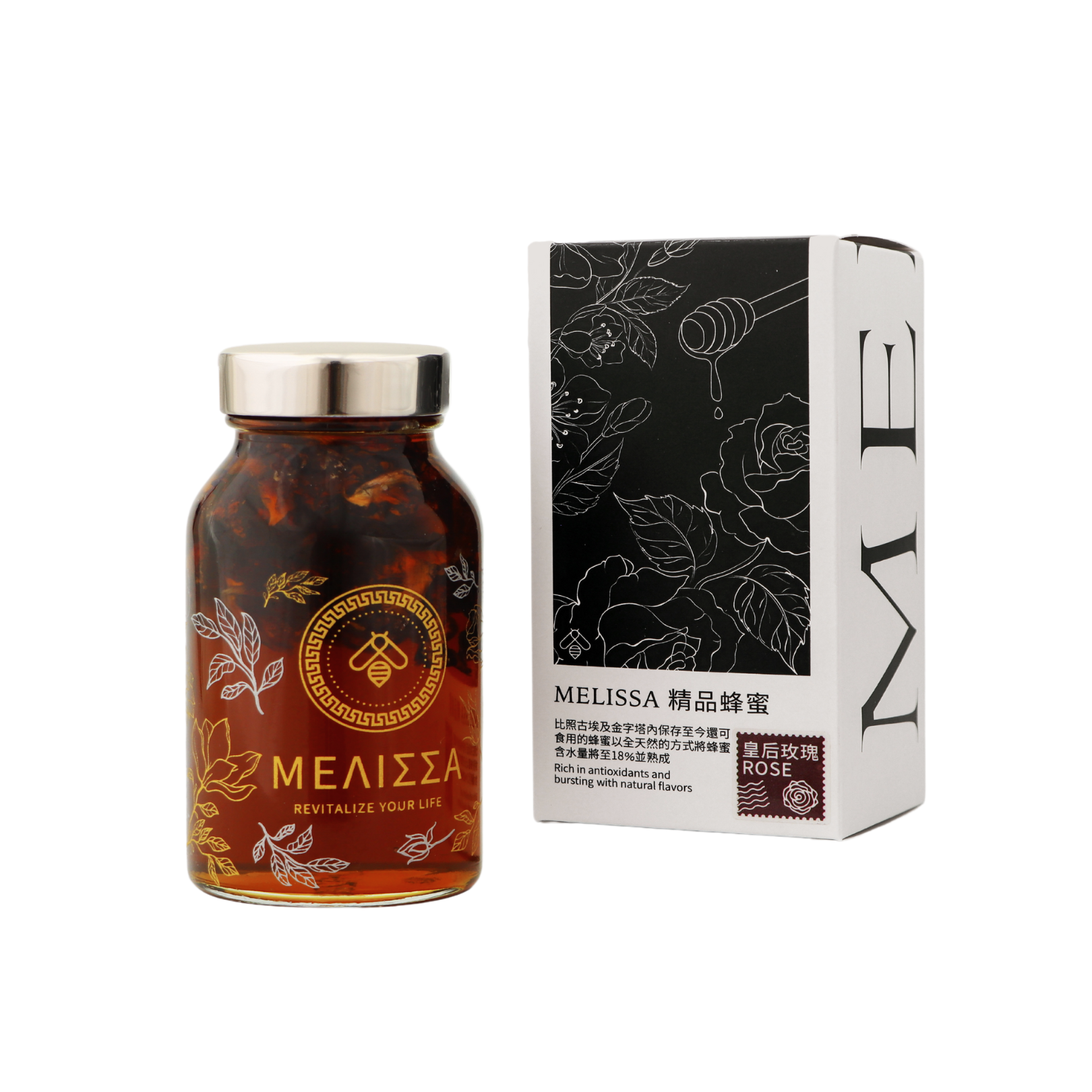 MELISSA HONEY 210g - With Queen Rose Petals