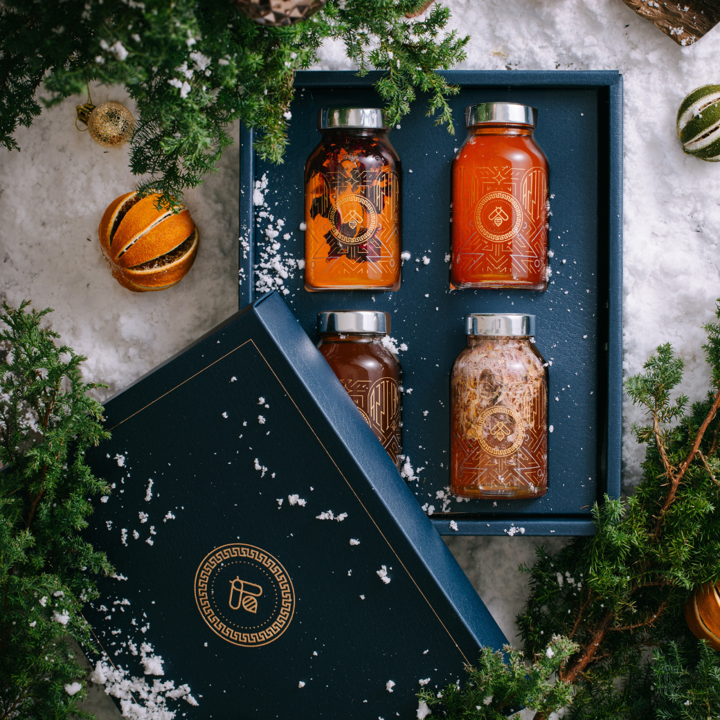 MELISSA 琥珀之光 聖誕限定 蜂蜜4件組